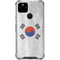 South Korean Flag Distressed Google Pixel 5a 5G Clear Case